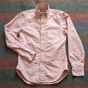 Gitman Bros. Men's Vintage Oxford Button Down Shirt XS - Pink/Salmon
